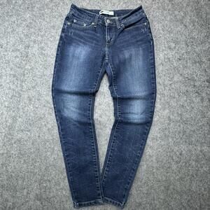 Levi's 535 Legging Jeans Juniors 7/8 Medium Wash Blue Jegging Stretch Denim